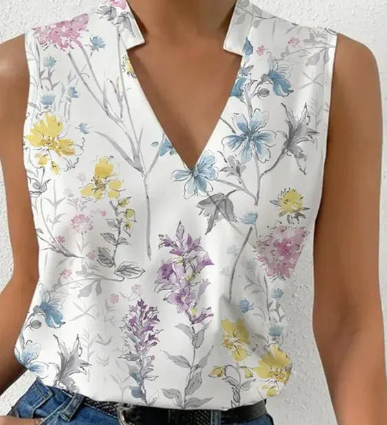 Salete - Top doux avec décolleté en V