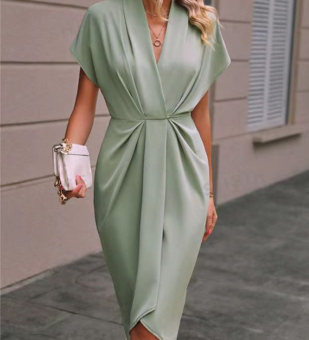 Caia - Robe Midi Enveloppe