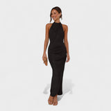Camila - Robe longue plissée