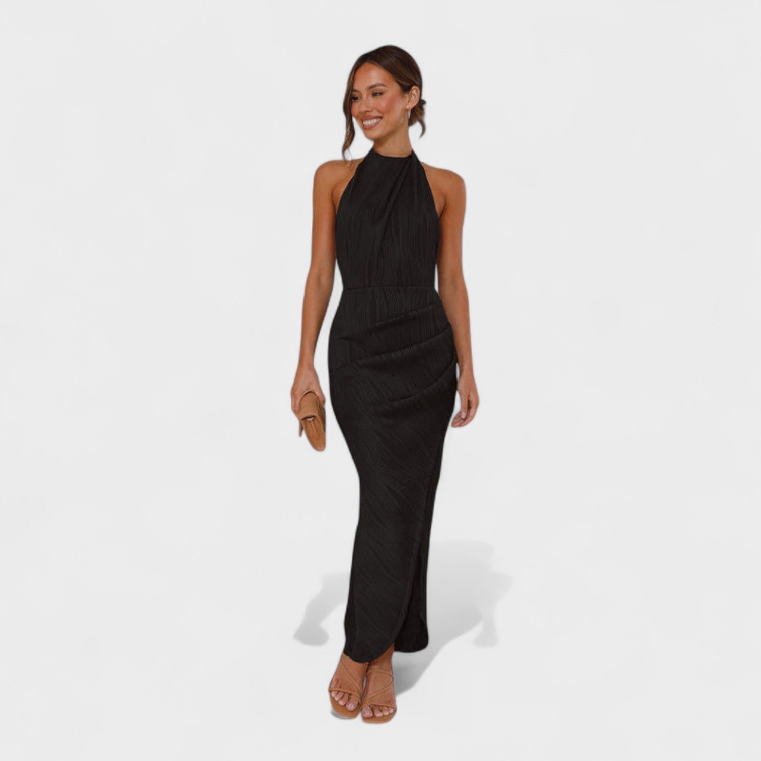 Camila - Robe longue plissée