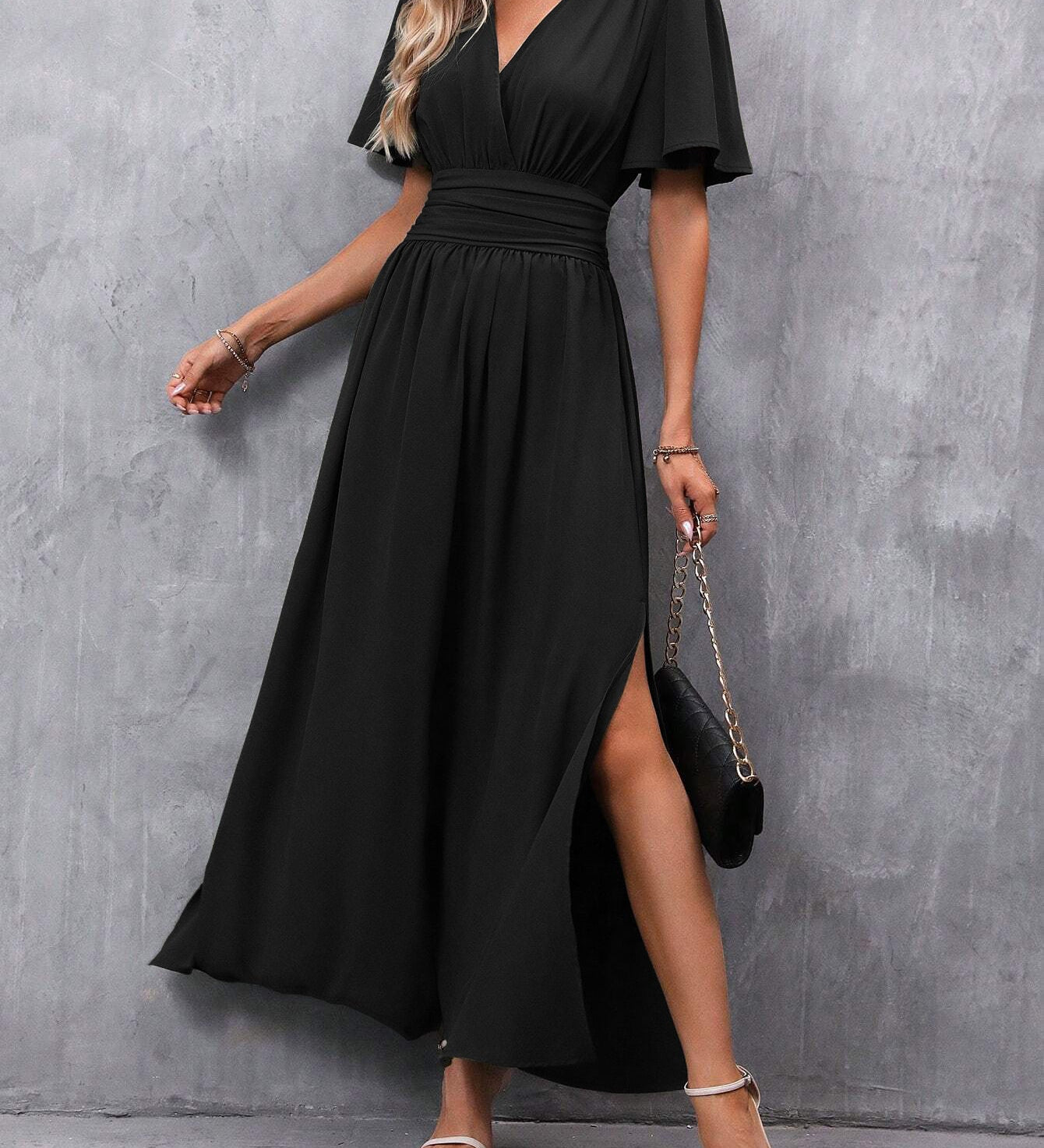 Eterna - Robe Maxi Élégante Noire
