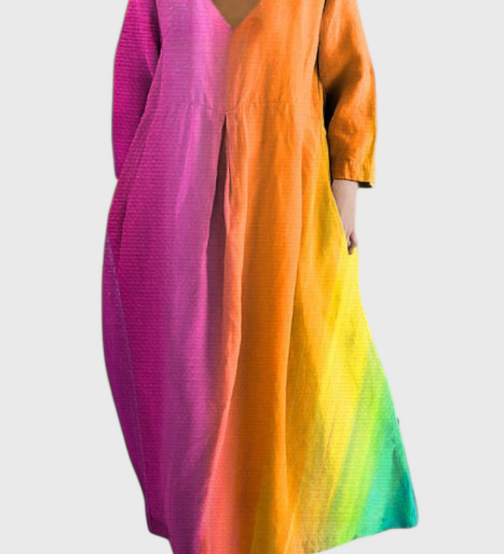 Ana - Robe Fluide avec Imprimé