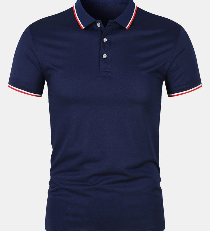 Chemise Polo - Fermeture à Bouton Maille