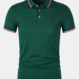 Chemise Polo - Fermeture à Bouton Maille