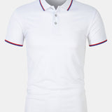 Chemise Polo - Fermeture à Bouton Maille