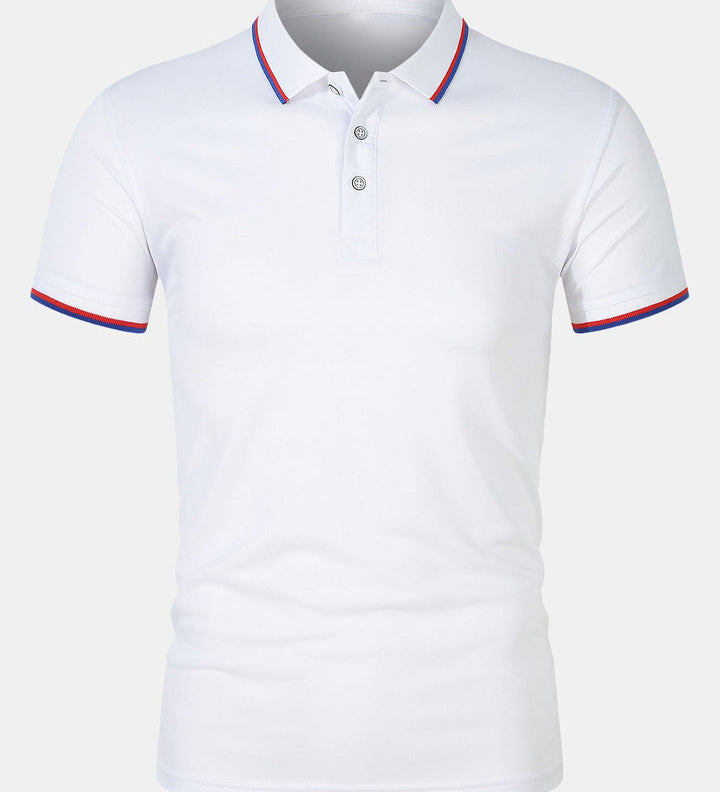 Chemise Polo - Fermeture à Bouton Maille