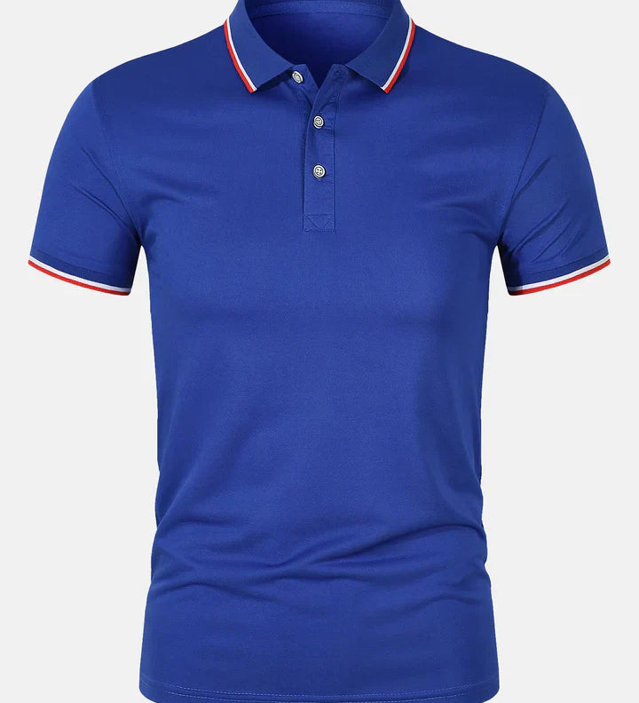 Chemise Polo - Fermeture à Bouton Maille