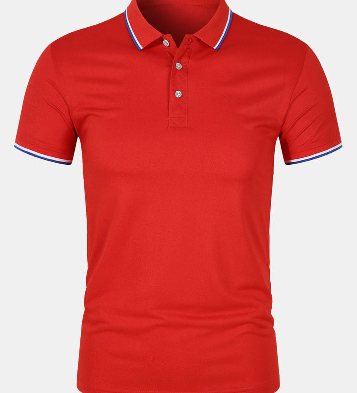 Chemise Polo - Fermeture à Bouton Maille