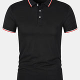Chemise Polo - Fermeture à Bouton Maille