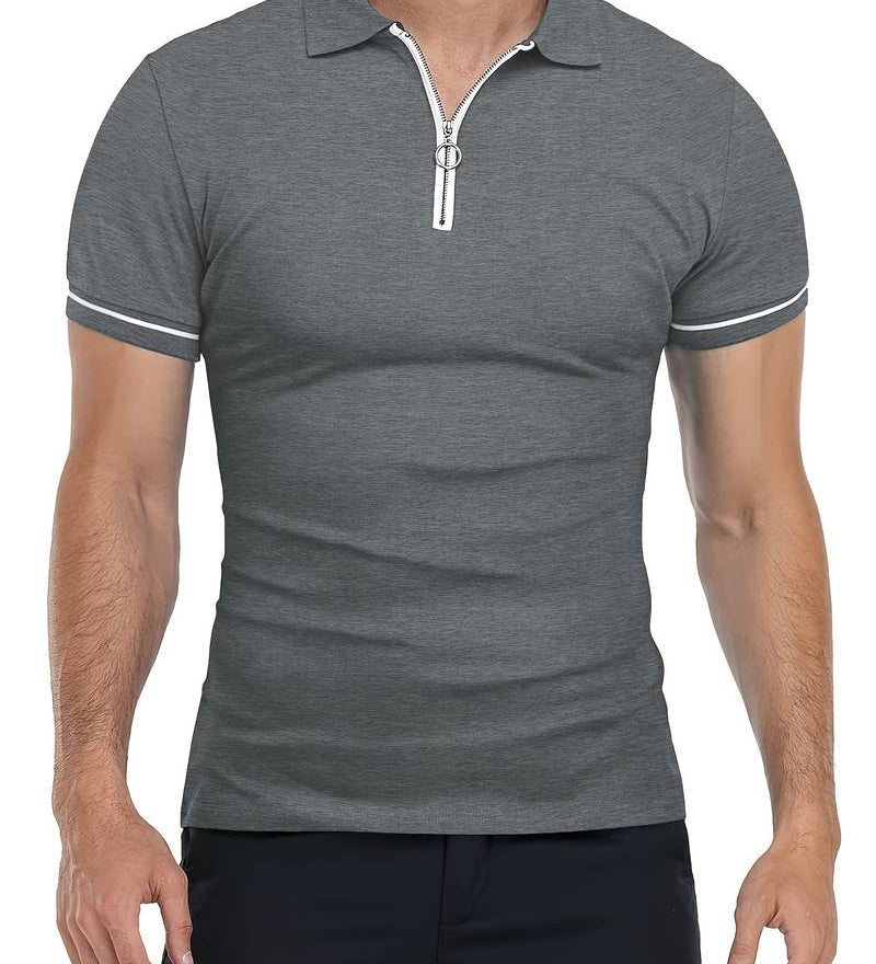Chemise Polo - Col avec Zip Respirant