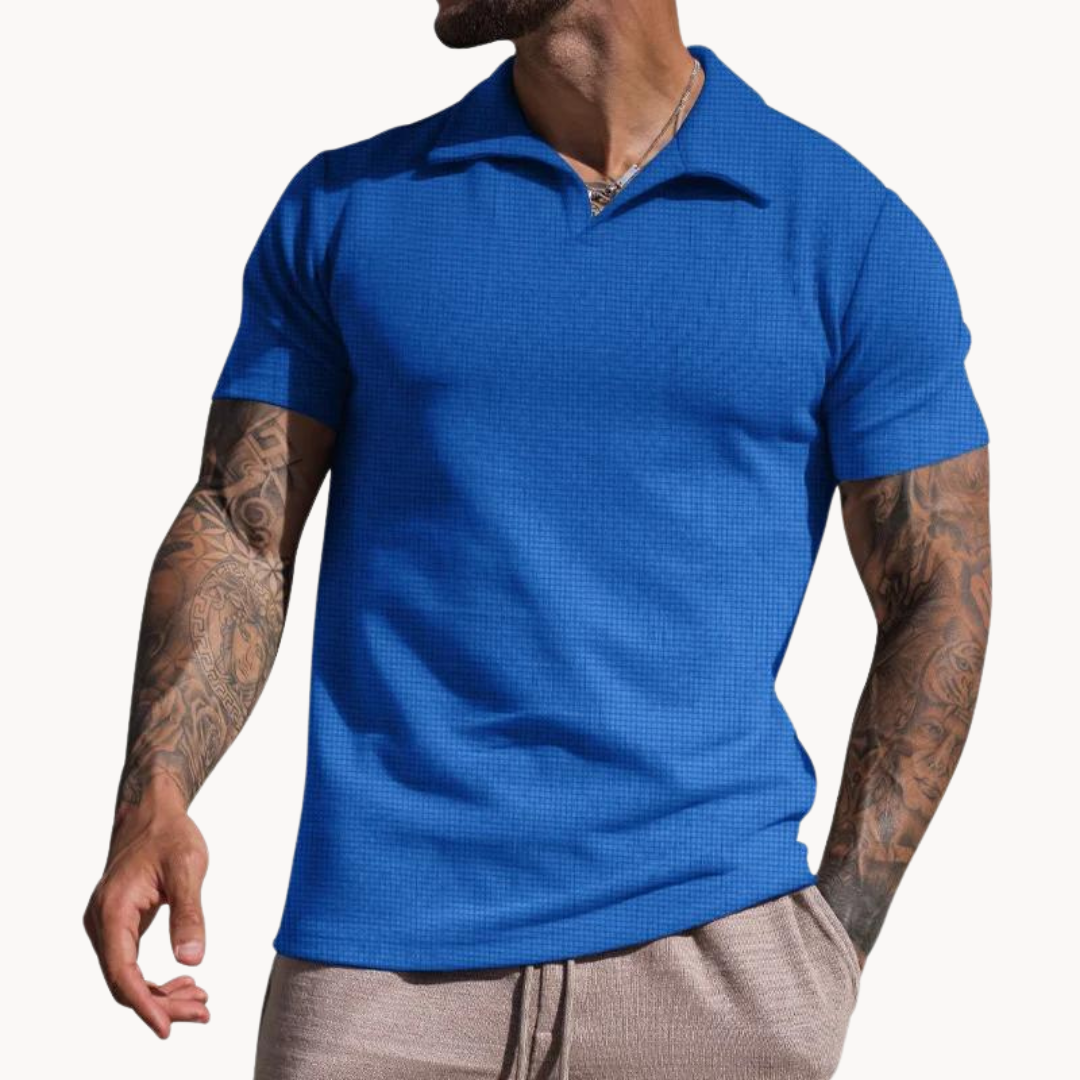 Polo - Fibres Teintées Col Johnny