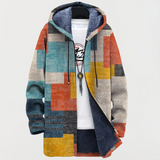 Veste avec des blocs de couleurs géométriques