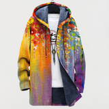 Manteau avec art abstrait