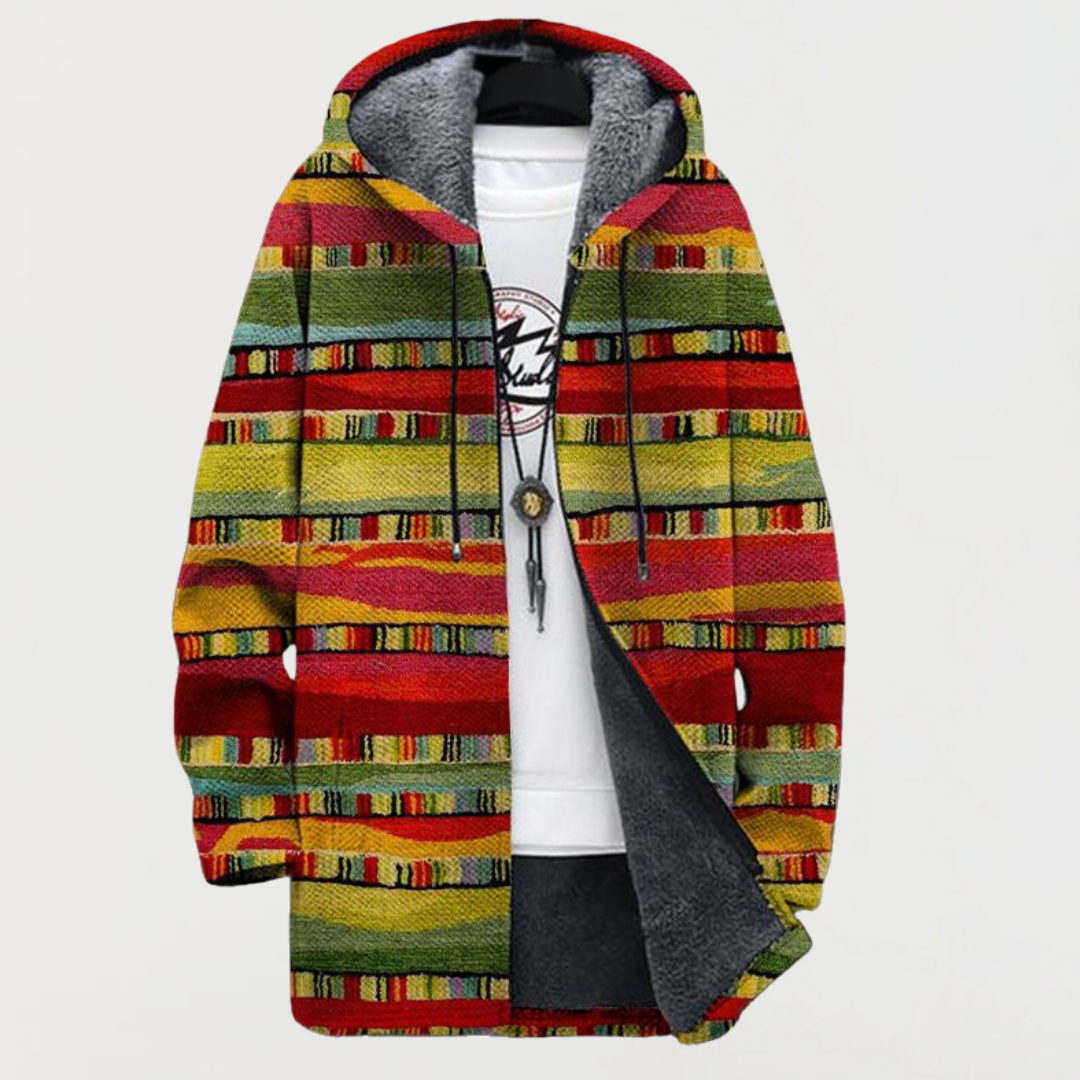 Veste avec rayures ethniques