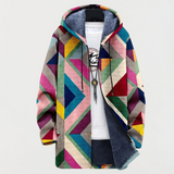 Sweatshirt avec motif géométrique