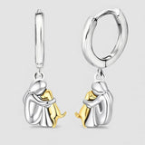 Câlin de Chien - Boucles d'Oreilles (Fermeture Ronde)