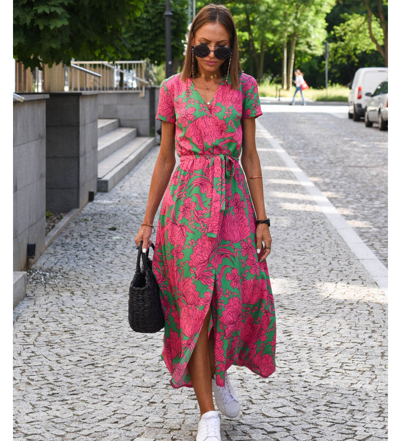 Amélia - Robe Midi Fleurie