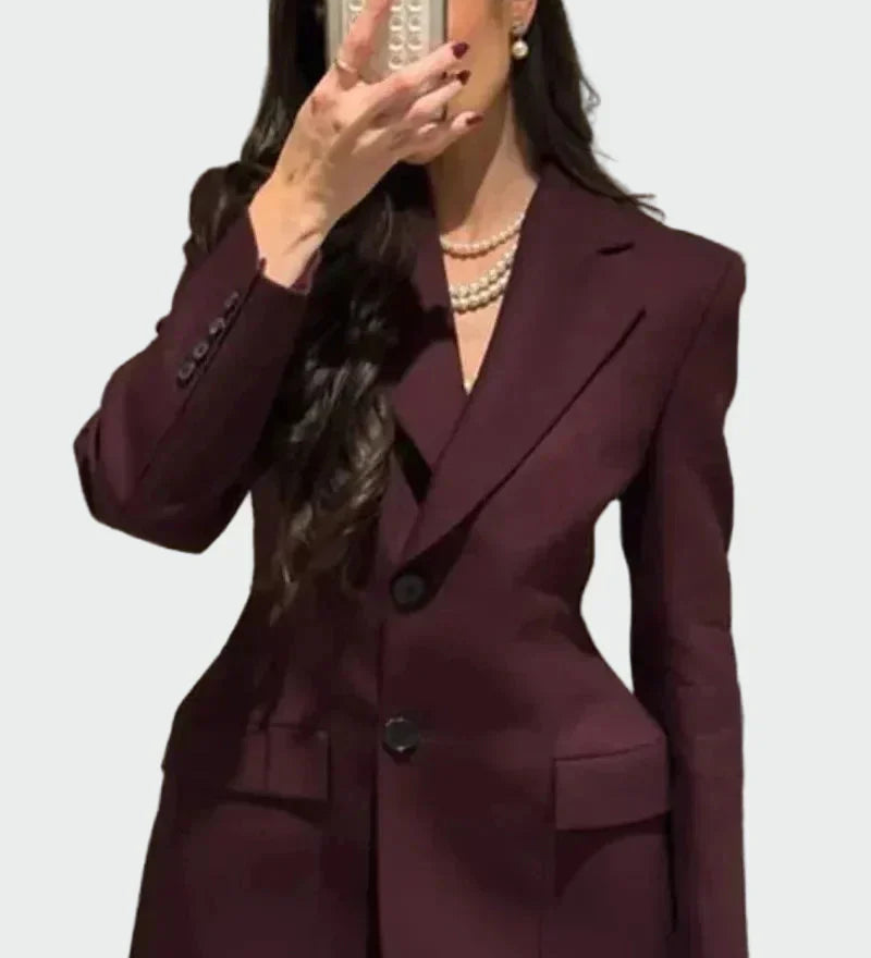 Blazer avec Ligne Impressionnante