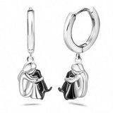 Câlin de Chien - Boucles d'Oreilles (Fermeture Ronde)