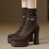 Janete - Bottes à plateforme de luxe alliant confort et style à chaque pas