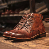 Caio - Bottes Retro à Bout Rond