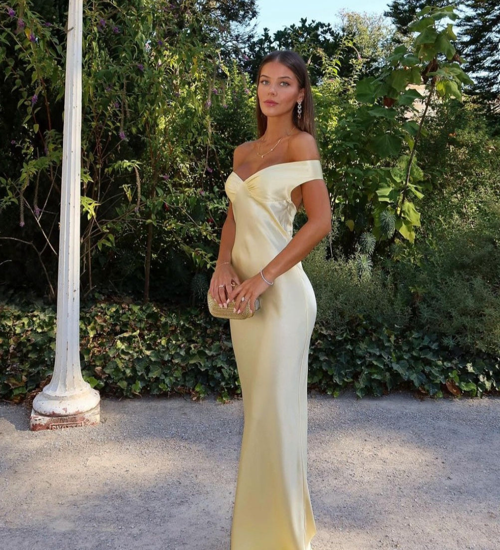 Bárbara - Robe Maxi en Satin