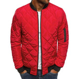 David - Manteau en Coton à Motif Diamant