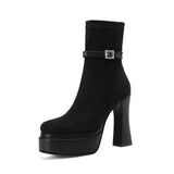 Janete - Bottes à plateforme de luxe alliant confort et style à chaque pas