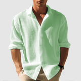 Chemise - Devant avec Boutons et Ourlet Arrondi