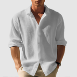 Chemise - Devant avec Boutons et Ourlet Arrondi