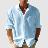 Chemise - Devant avec Boutons et Ourlet Arrondi