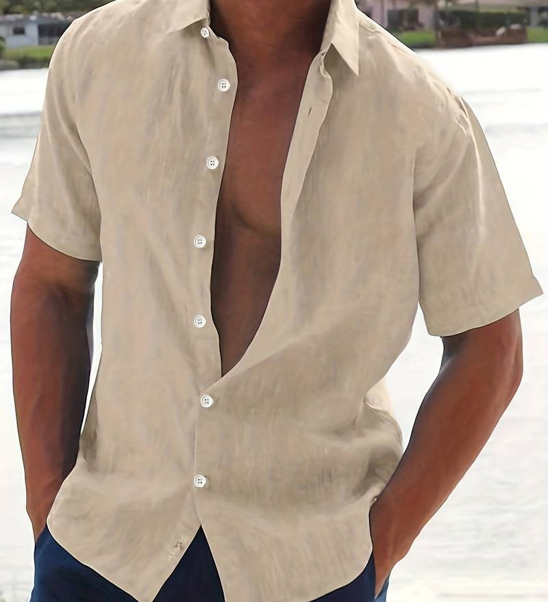 Chemise - Mélange Léger à Manches Courtes