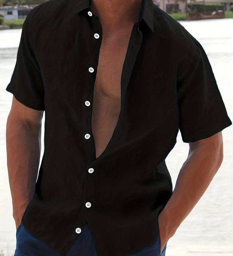 Chemise - Mélange Léger à Manches Courtes