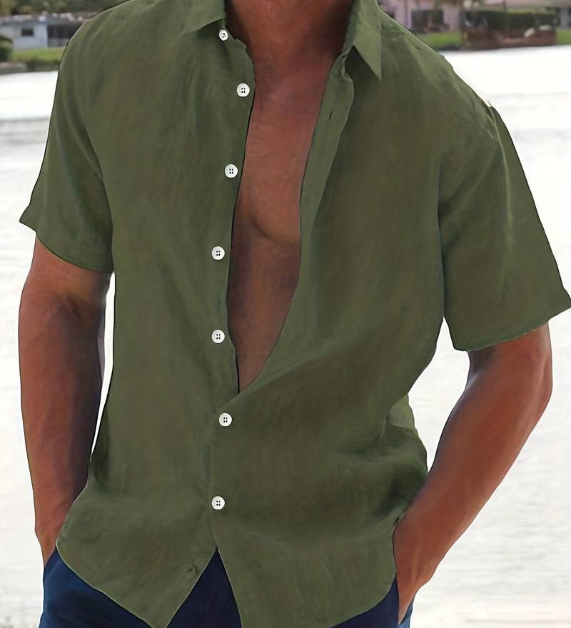 Chemise - Mélange Léger à Manches Courtes