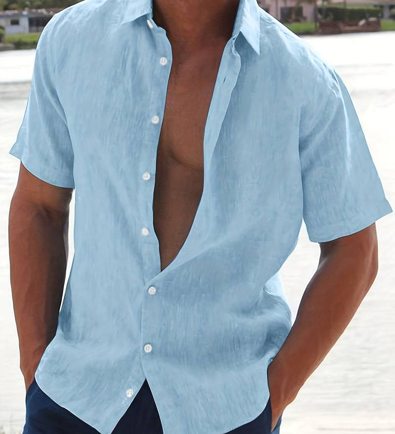 Chemise - Mélange Léger à Manches Courtes