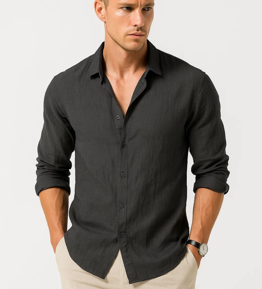 Chemise - Col Intelligent Bouton Complet