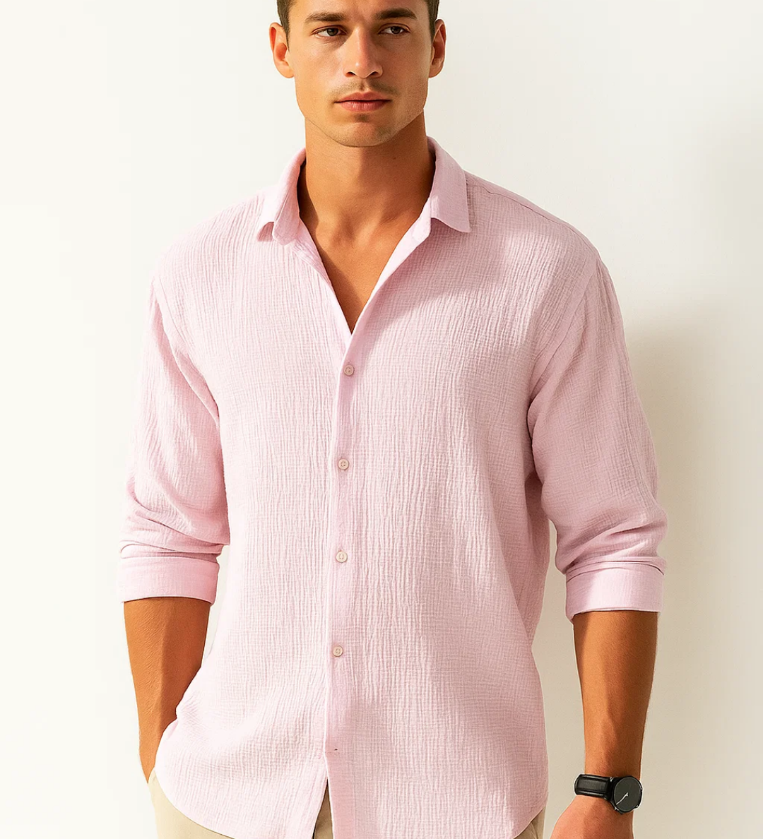 Chemise - Col Intelligent Bouton Complet