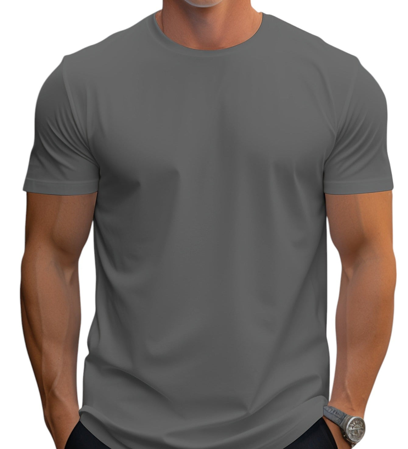 T-Shirt - Coupe Régulière Col Doux