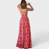 Florária - Robe longue avec décolleté