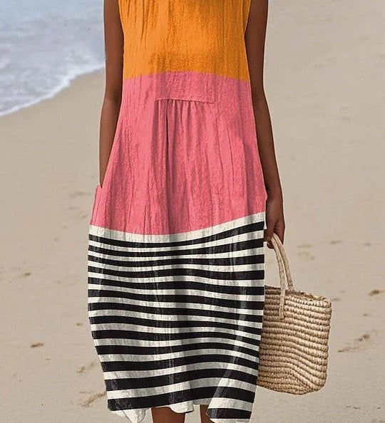 Vânia - Robe Color Block