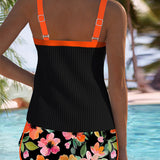 Elisa - Tankini Élégant en Deux Pièces