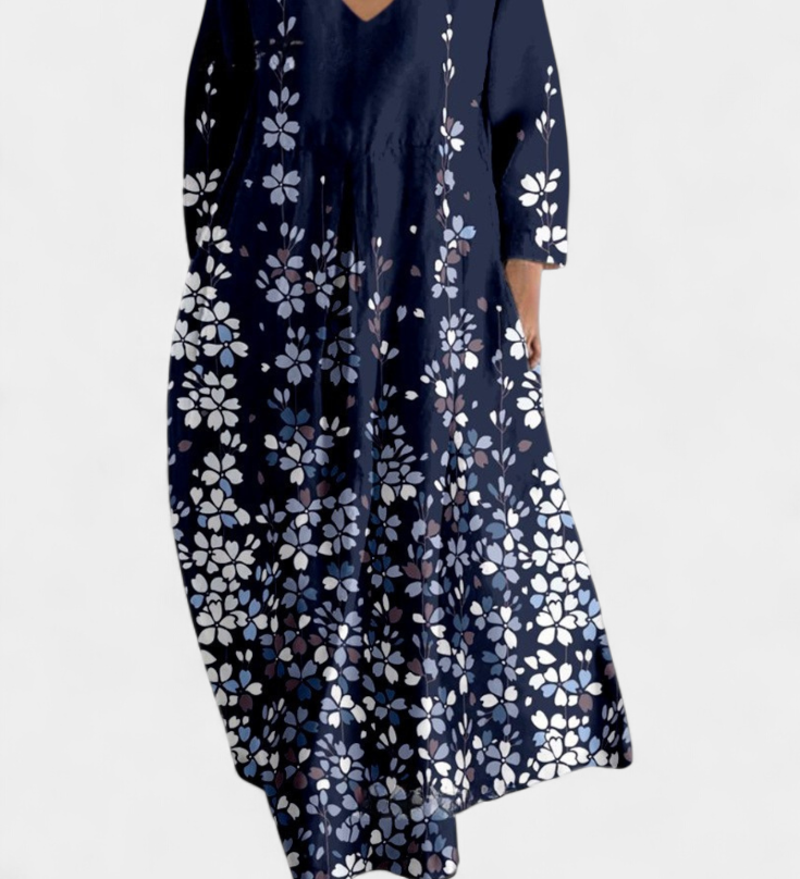 Ana - Robe Fluide avec Imprimé