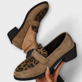 Chaussures féminines élégantes avec motif léopard