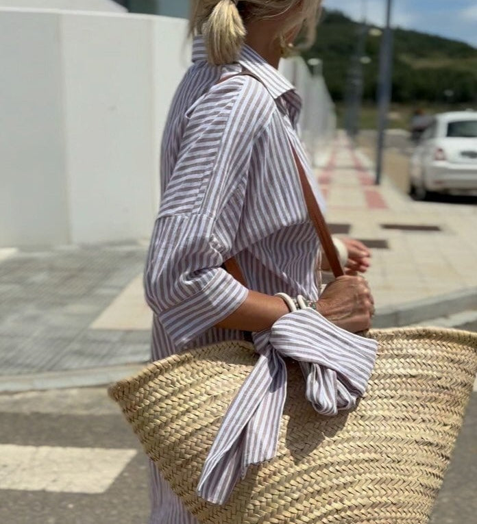 Verónica - Chemise Classique Rayée