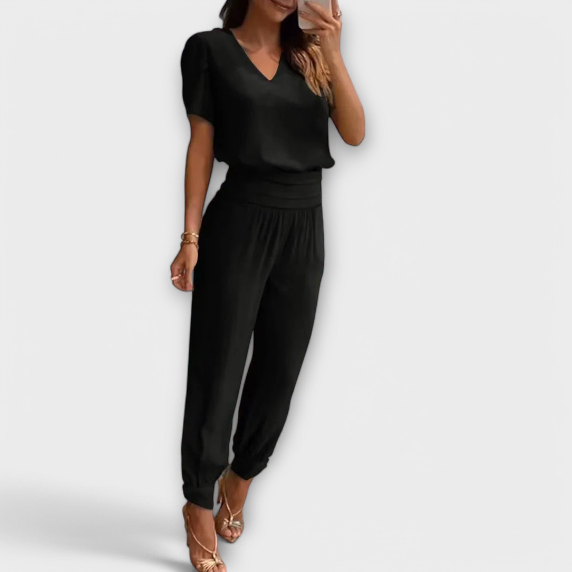 Irmelinda - Ensemble élégant débardeur et pantalon