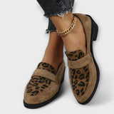 Chaussures féminines élégantes avec motif léopard