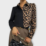 Valentina - Blouse léopard simple