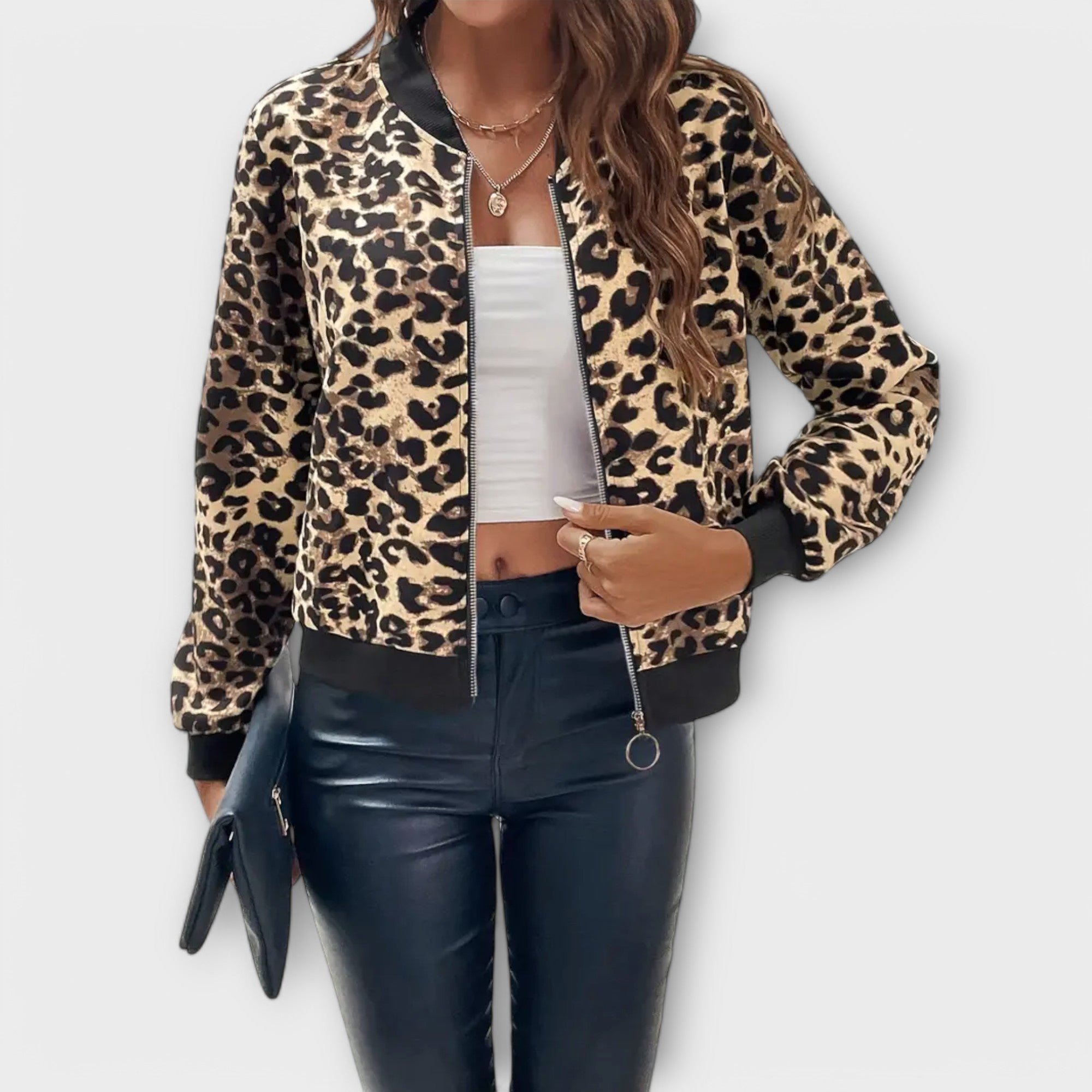 Raquel - Veste Élégante à Imprimé Léopard