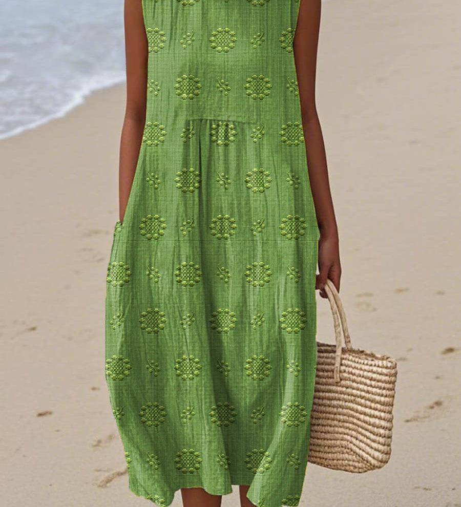 Franca - Robe en coton sans manches