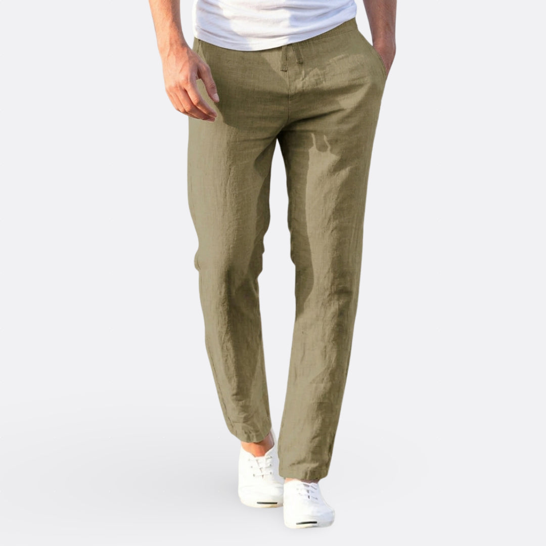 Hélder - Pantalons Casual Légers en Lin